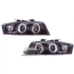 Fari Angel eyes Audi A4 B6 sonar dectane nero