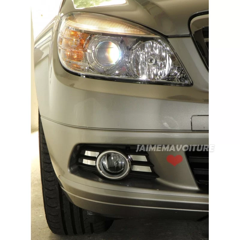 Chrome surround fog lights W204 Mercedes C Class Chrome surround fog lights W204 Mercedes C Class