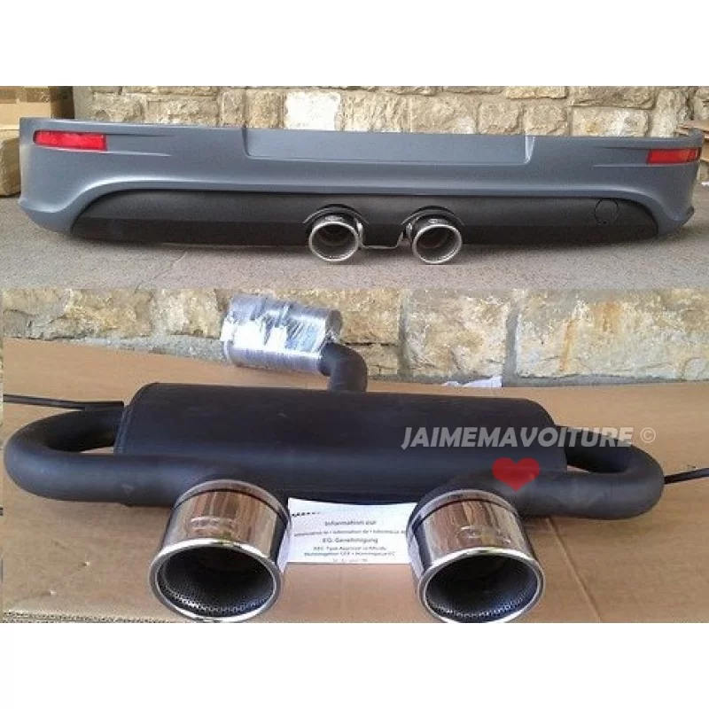 Rear bumper kit and exhaust outlet Golf 5 R32 Rear bumper kit and exhaust outlet Golf 5 R32