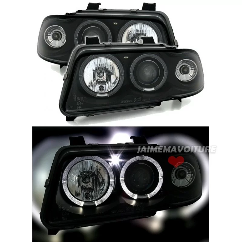 Angel Eyes Audi A4 B5 Sonar Dectane Nero Angel Eyes Audi A4 B5 Sonar Dectane Nero