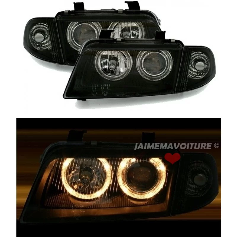 Headlight audi a4 tuning angel eyes