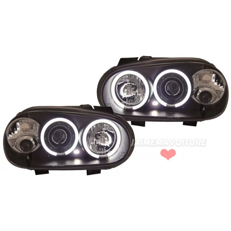 Angel eyes noir CCFL pour Golf 4 Angel eyes noir CCFL pour Golf 4