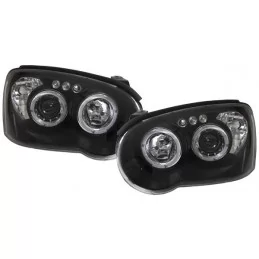 Faro angel eyes nero per Subaru Impreza