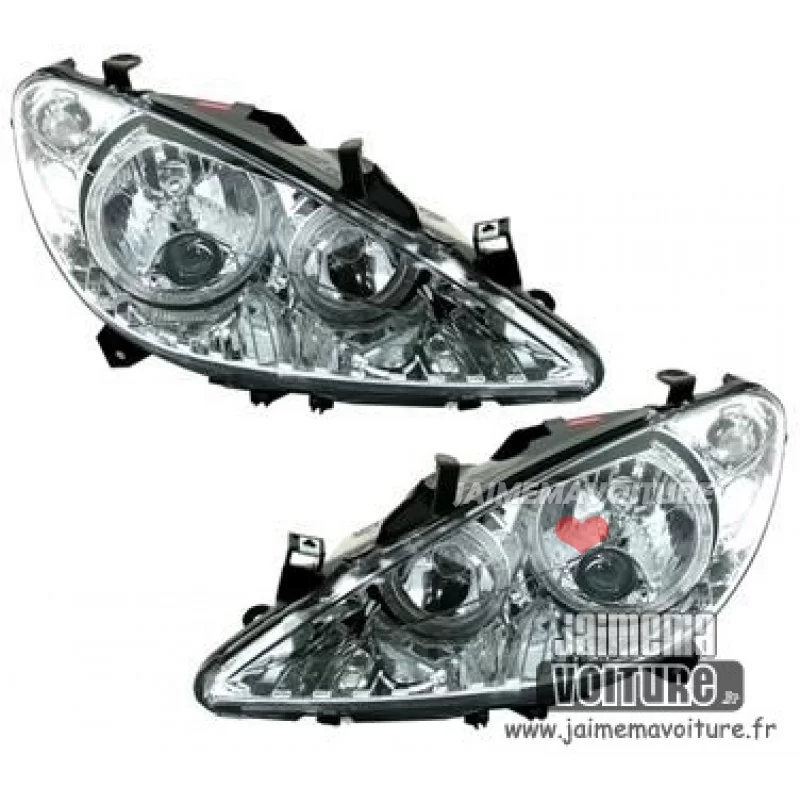 Front headlights angel eyes Peugeot 307