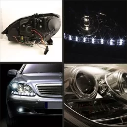 Phares à led Mercedes Classe S W220