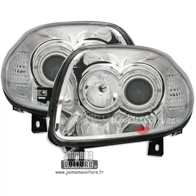 Headlights angel eyes Renault Clio 2