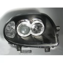 Faros antes de ojos de angel Renault Clio 2