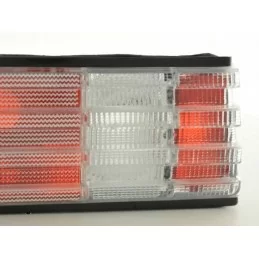 Rojo de atrasos de faros Mercedes W126 blanco