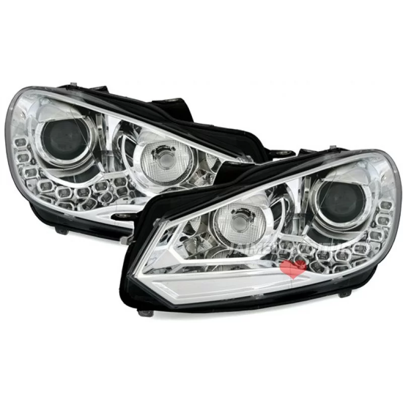 Devil Eyes фары на гольф 6. VW Golf 4 фары Devil Eyes. Фары Golf 6 GTI. Лампы передних фар Golf 6.