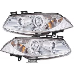 Renault Megane 2 Angel Eyes Sonar Chrome