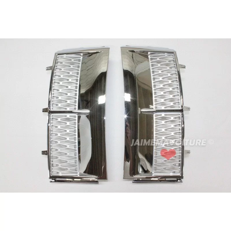 Ouies latérales grilles d'aile Range Rover L322 chrome gris