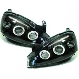 Headlights fronts tuning for Opel Corsa C Black