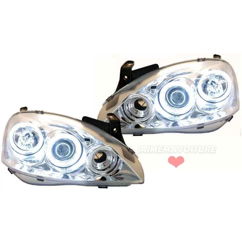 Faros delanteros CCFL para Opel Corsa C