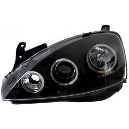 Fari anteriori angel eyes CCFL Opel Corsa C