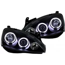 Voorlichten angel eyes CCFL Opel Corsa C