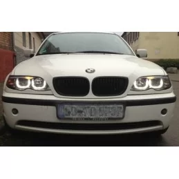 Phares avants leds BMW Série 3 E46 anneaux carrés