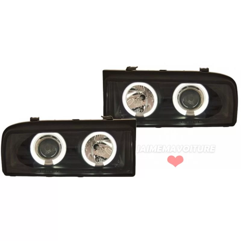 Front headlights angel eyes Corrado black