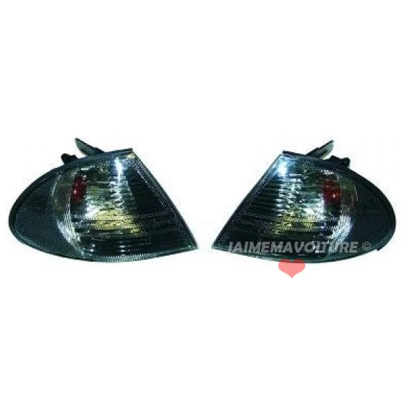 Pair of Turn signals BMW E46 Sedan Black 1