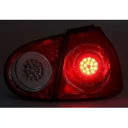 Golf 5 rood witte LED achterlichten