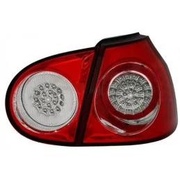 Golf 5 rood witte LED achterlichten