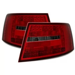 Feux arrières led Audi A6 rouge fumé