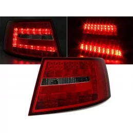 Feux arrières led Audi A6 rouge fumé