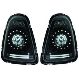 Trasera de luces led Mini Cooper negro