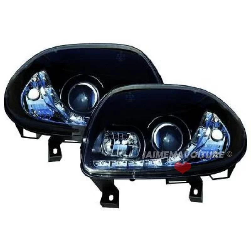 Front headlights led Renault Clio 2