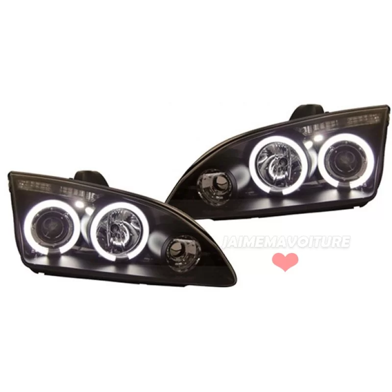 Front lights angel eyes Ford Focus