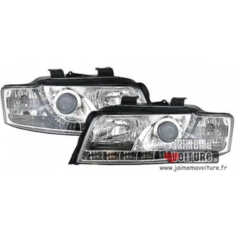 Phares led Devil eyes Audi A4 tuning Phares led Devil eyes Audi A4 tuning