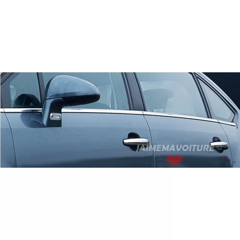 Poignées de porte chrome Citroen C4 2005-2010 4 Portes