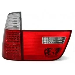 Parte posterior luces BMW X 5 rojo blanco