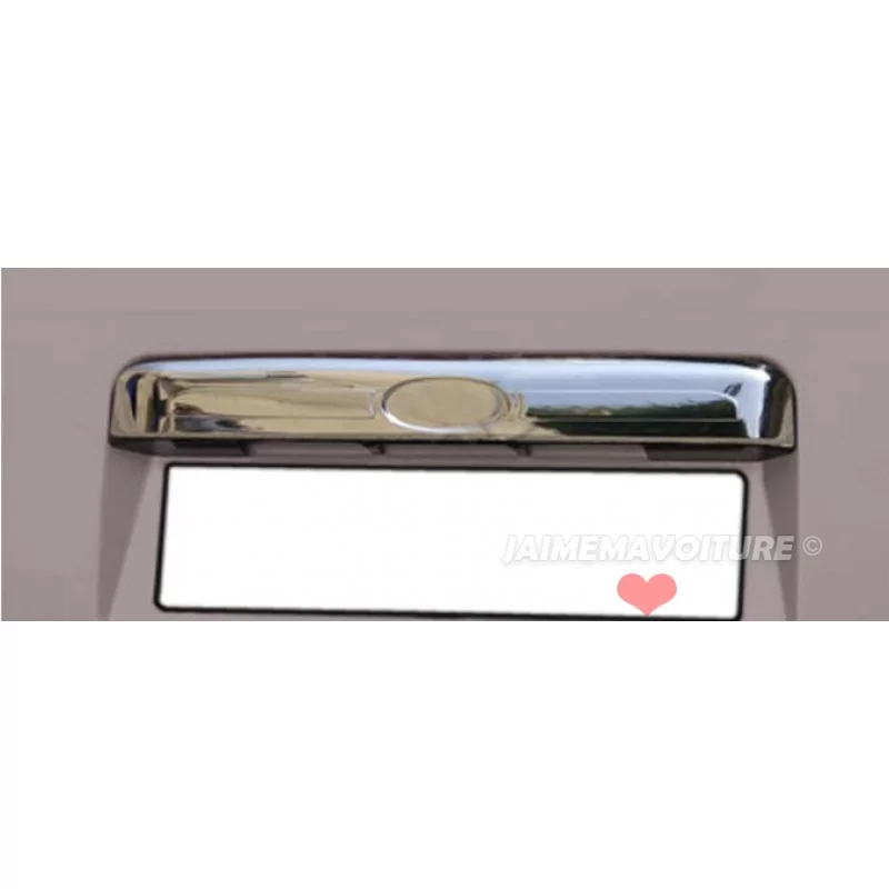 Aluminium chromen achterklep (met logosleuf) FORD TRANSIT Aluminium chromen achterklep (met logosleuf) FORD TRANSIT