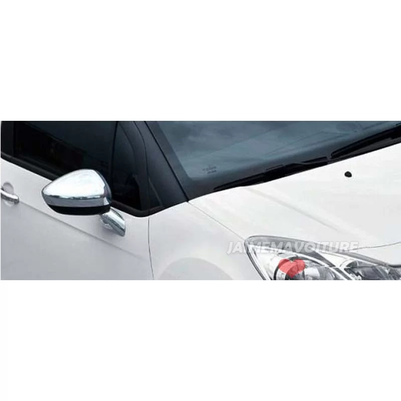 Muschel Spiegel Chrom Aluminium 2 Stück Edelstahl CITROËN C3