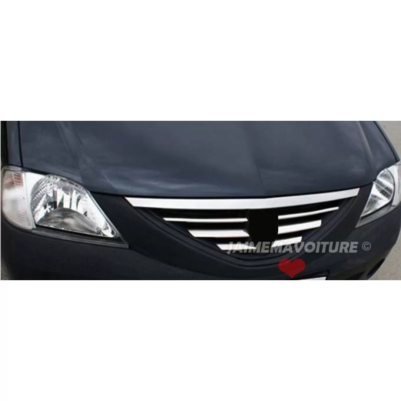 Wand of grille chrome aluminum 6 Pcs stainless DACIA LOGAN Wand of grille chrome aluminum 6 Pcs stainless DACIA LOGAN