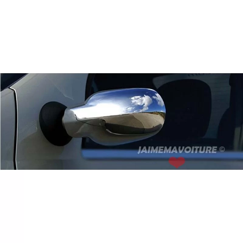 Coque de rétroviseurs chrome alu 2 Pcs Inox DACIA LOGAN