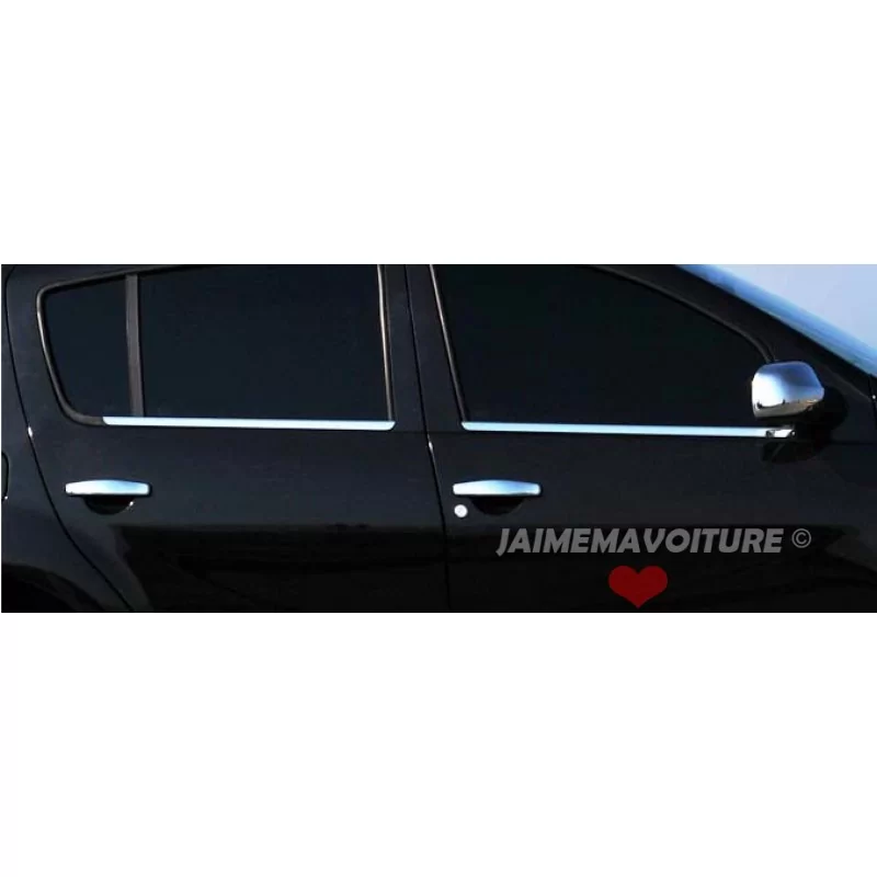 Coque de rétroviseurs chrome alu 2 Pcs Inox DACIA SANDERO 2005-2013