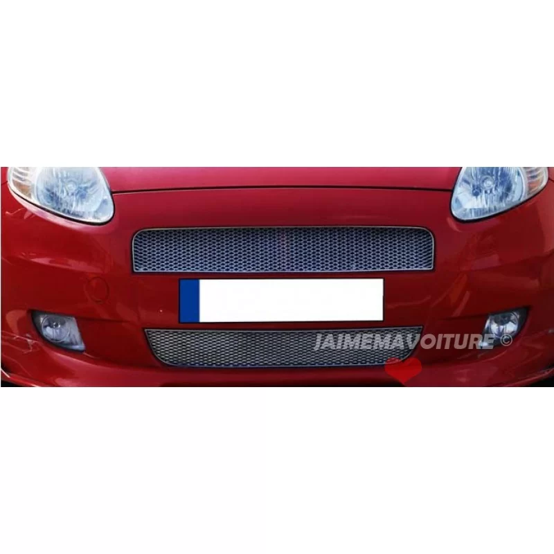 Baguette de calandre chrome alu 2 Pcs Inox FIAT GRANDE PUNTO