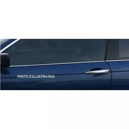 Krom aluminium fönsteromfattning 4 st Rostfritt stål FIAT DOBLO 2