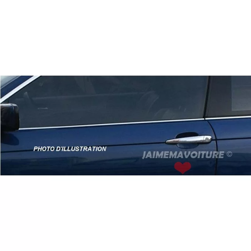 Contour de vitre chrome alu 4 Pcs Inox FIAT DOBLO 2