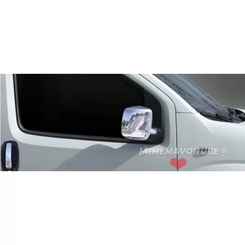 Cáscara espejos cromo aluminio 2 piezas acero inoxidable FIAT FIORINO