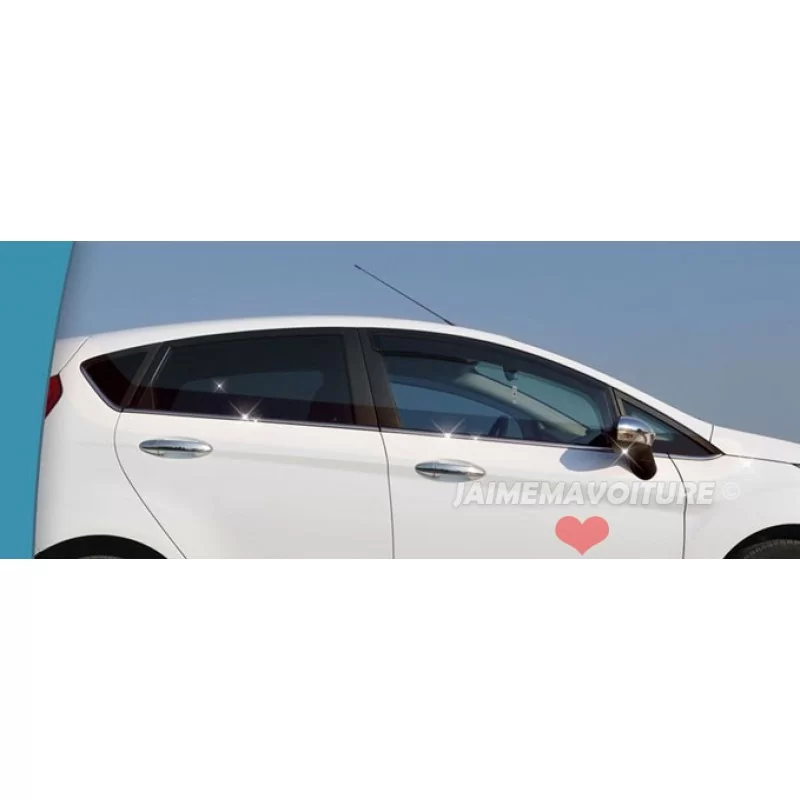 Fönsteromfattning kromad aluminium 8 st rostfritt stål FORD FIESTA Fönsteromfattning kromad aluminium 8 st rostfritt stål FORD FIESTA