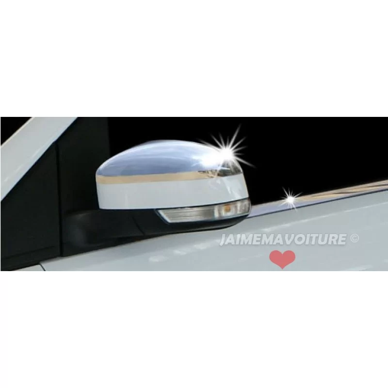 Coque de rétroviseurs chrome alu 2 Pcs Inox FORD FOCUS Coque de rétroviseurs chrome alu 2 Pcs Inox FORD FOCUS