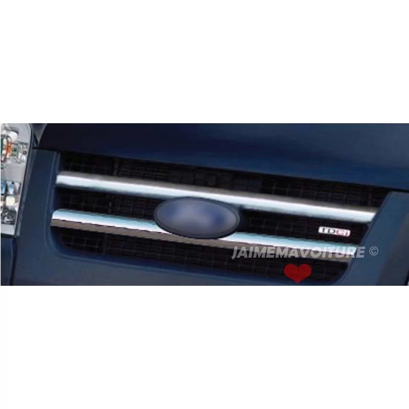 Baguette de calandre chrome alu 2 Pcs Inox FORD TRANSIT