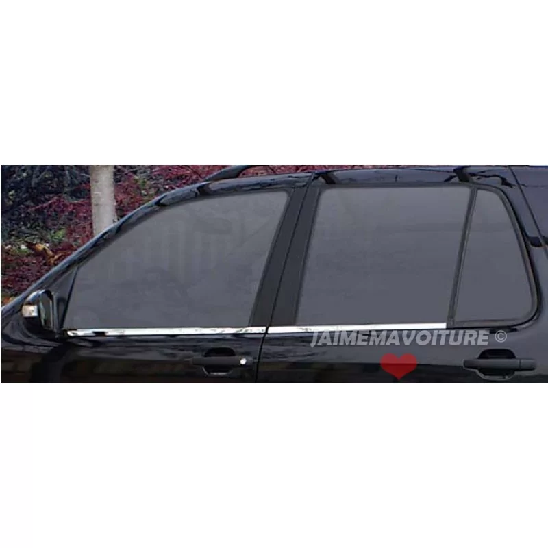 Contour de vitre chrome alu 4 Pcs Inox MERCEDES ML W164 Contour de vitre chrome alu 4 Pcs Inox MERCEDES ML W164