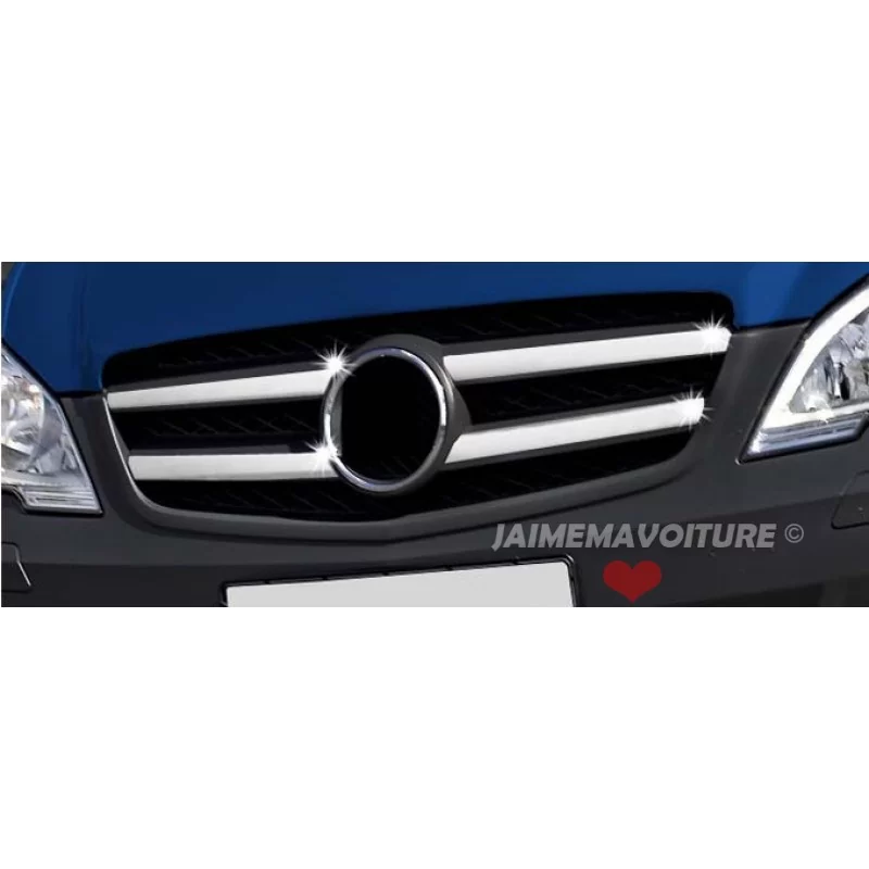 Baguette de calandre chrome alu 4 Pcs Inox MERCEDES VITO W639 Baguette de calandre chrome alu 4 Pcs Inox MERCEDES VITO W639