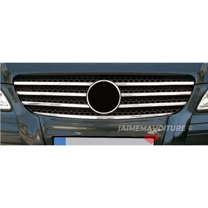 Wand of grille chrome alu Inox MERCEDES VIANO 7 Pcs