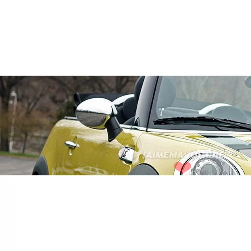 Coque de rétroviseurs chrome alu 2 Pcs Inox MINI COOPER R56