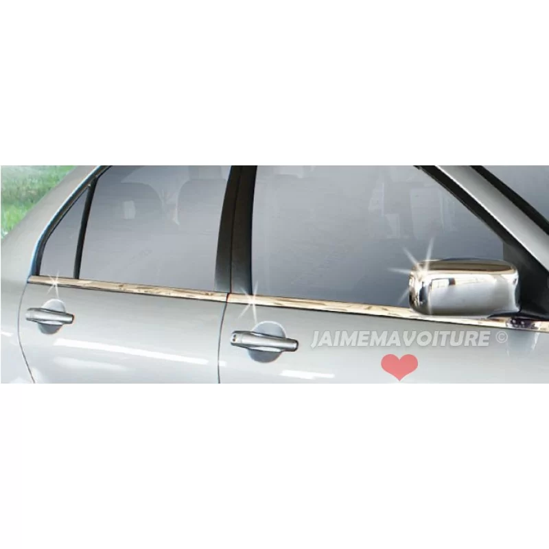 Coque de rétroviseurs chrome alu 2 Pcs Inox MITSUBISHI LANCER