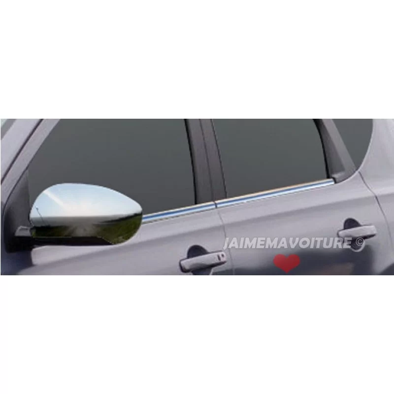 Cornice del finestrino in alluminio cromato 6 pezzi in acciaio inox NISSAN X-TRAIL Cornice del finestrino in alluminio cromato 6 pezzi in acciaio inox NISSAN X-TRAIL